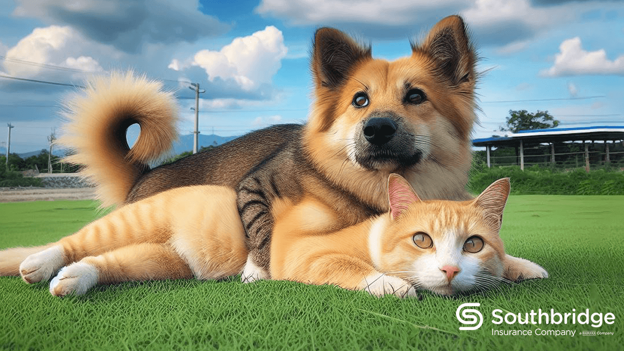 perro y gato en armonía