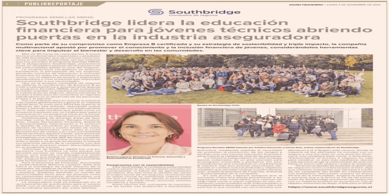 Southbridge lidera la educación financiera para jóvenes técnicos abriendo puertas en la industria aseguradora